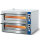 forno pizza elettrico da 4+4 pizze ø 350 mm, controllo meccanico