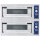 Forno de pizzas elétrico para 4+4 pizzas ø 35 cm, controlo mecânico