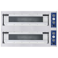 Electric pizza oven for 6+6 pizzas ø 35 cm,...