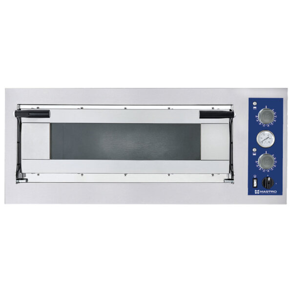 Forno de pizzas elétrico para 4 pizzas ø 35 cm, controlo mecânico