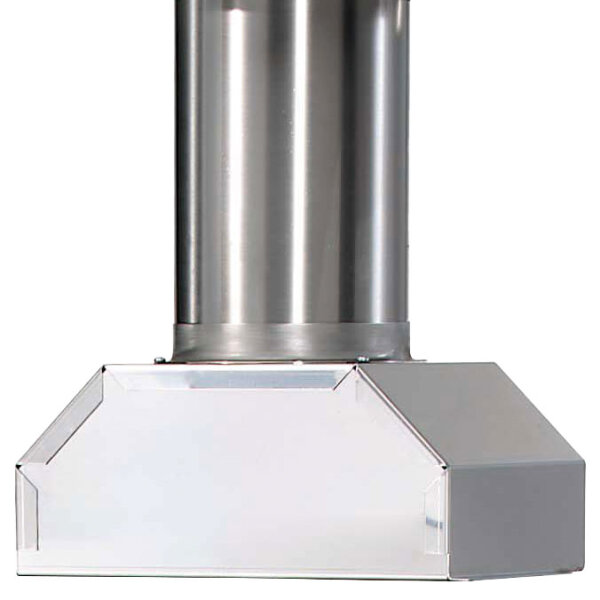 Windproof chimney for all gas pizza ovens
