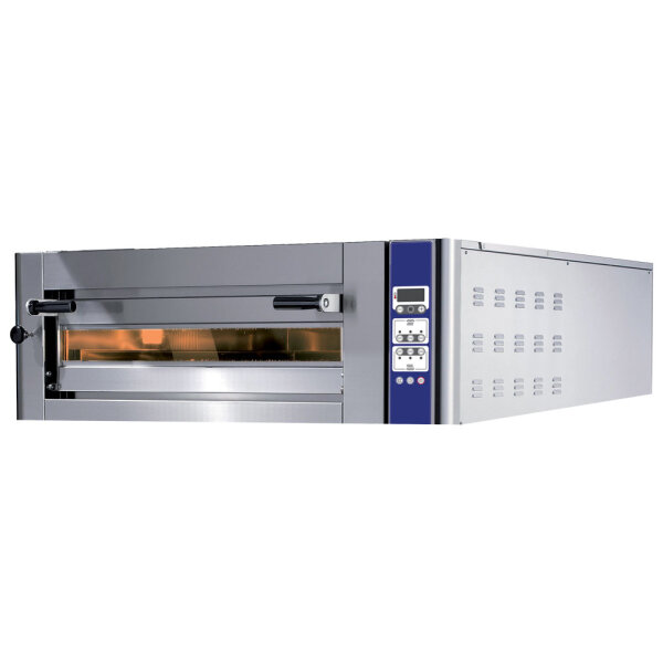 Forno de pizzas elétrico para 6 pizzas ø 350 mm, controlo electrónico