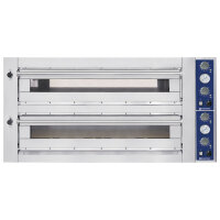 Elektro-Pizzaofen für 9+9 Pizzen ø 35 cm,...
