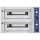 Forno de pizzas elétrico para 4+4 pizzas ø 35 cm, controlo mecânico