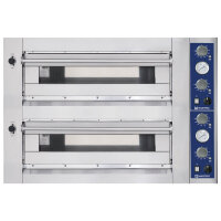 Elektro-Pizzaofen für 6+6 Pizzen ø 35 cm,...