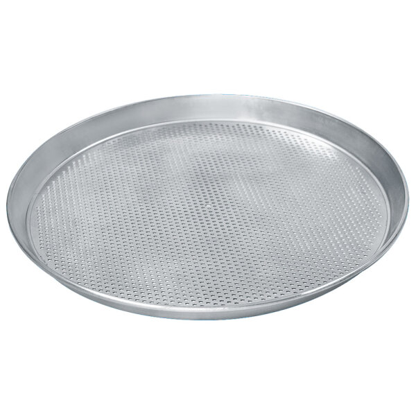 Tabuleiro redondo para pizzas ø 360 mmem alumínio, perfurado ø 3 mm