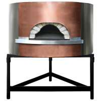 wood pizza oven with copper facade, bedplate ø...