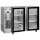 Vetrina refrigerata sottobanco con 2 porte battenti in vetro, 380 litri, -2°/+8°C - versione inox