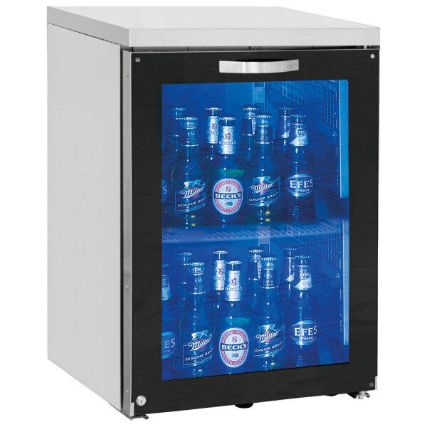 Vetrina refrigerata sottobanco sinistra a 1 porta in vetro battente, 30/50 bottiglie