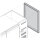 Fianco terminale di copertura per tavoli refrigerati per bibite, 690x850 mm