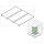 Protection fond pour module single pour tables réfrigérées à boissons, 690 mm