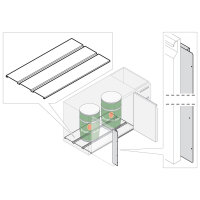 Protezione fondo per modulo doppio per tavoli refrigerati...