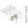 Base protection for double module for refrigerated beverage counters, 690 mm