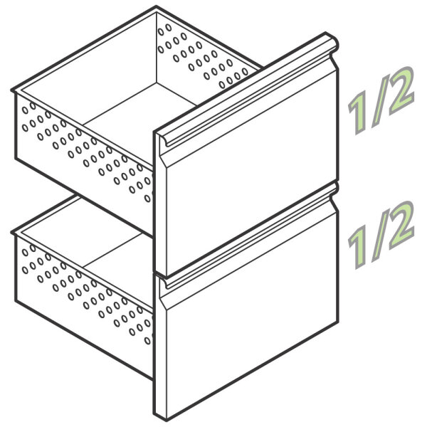 Schubladenkit GN 2x 1/2 für Getränkekühlteken