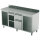 Coffee machine counter 2000x700 mm with drawer, coffee ground drawer, waste bin, 2 machine compartments