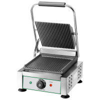 Kontaktgrill mit 1 Gusseisenplatte, gerillt/gerillt,...