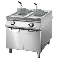 Friteuse électrique 13+13 litres sur coffre avec...