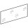 Front glass, breath-saving, 1200 mm