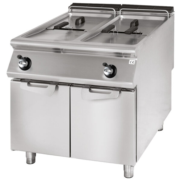 Friggitrice gas, capacità 2x 13 litri