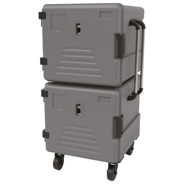 Box termico riscaldato su ruote, 7+7x GN 2/1 h=65 mm