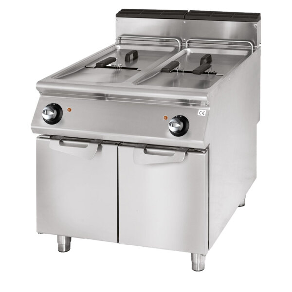 Friteuse gaz, capacité 2x 21 litres