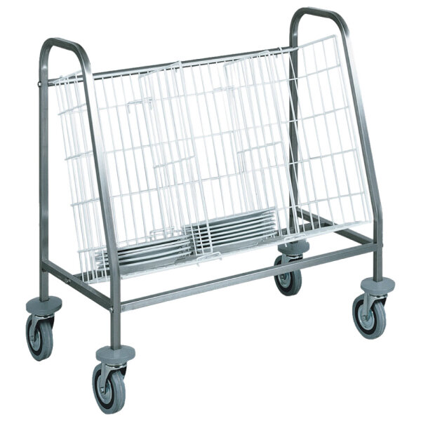 Transport trolley for plates, capacity 100 plates