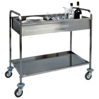 Abräumwagen mit 1 Wanne 900x500x150 mm und 1...