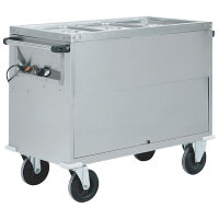 Bainmarie-Wagen auf beheiztem Schrank, 3x GN 1/1 H=200...