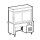 Vitrina refrigerada 2 niveles con placa refrigerada en puente, 5x GN 1/1