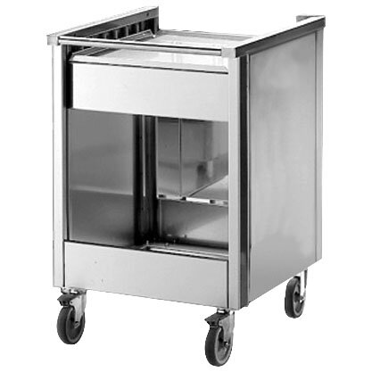 Tablett- und Besteckspenderwagen, 610x405 mm