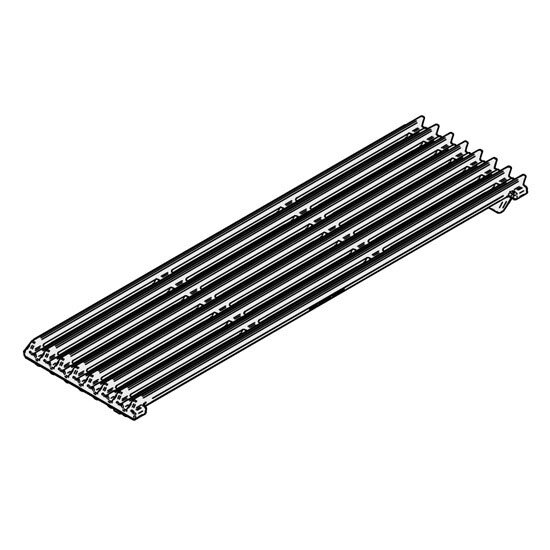 Conjunto de grelhas em ferro fundido 900 GRL 1 zona, carne/peixe