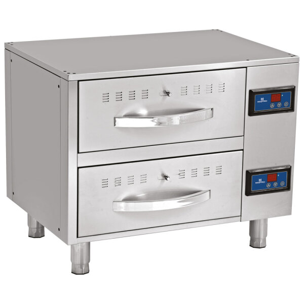 Gavetas de aquiecimento, 2 gavetas GN 1/1