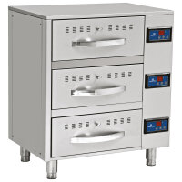 Warmhalteschublade, 3 Schubladen je GN 1/1