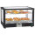 Heated counter display with 2 levels and hinged doors, +20°/+90°C