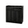service cupboard with 2 drawers and 2 doors - colour black