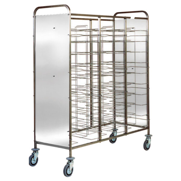 Trolley for GN trays with side panels, 30x 530x600 mm, h=125 mm