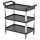 Multi-service trolley made of plastic with 3 levels, 520x960 mm