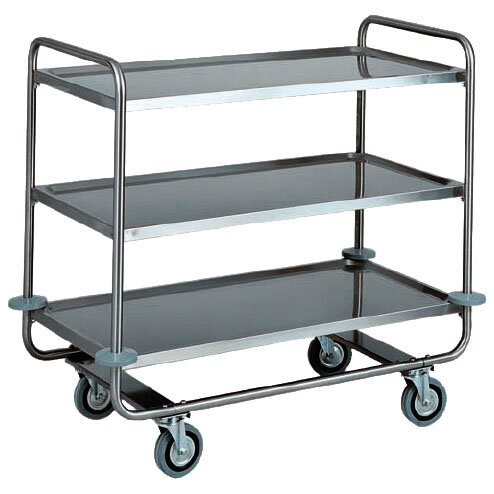Carro de serviço em inox com 3 níveis 1050x550 mm
