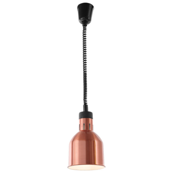 Infrared lamp height adjustable 70-150 cm, copper coloured