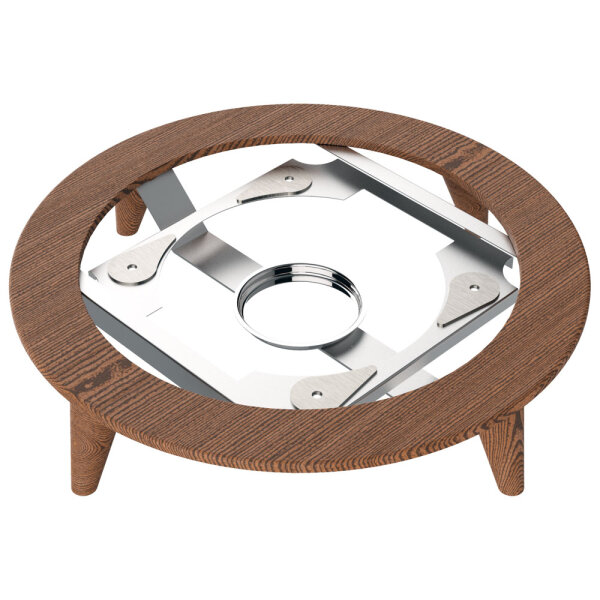 Support pour chafing dish rond (aspect bois)