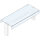 Sovrastruttura a 1 piano con vetro dritto su due lati, 1385x450 mm
