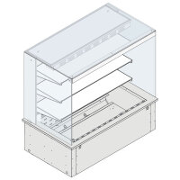 Wandkühlvitrine 3-etagig mit eckiger Verglasung auf...