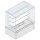 Refrigerated square wall display 3 levels on refrigerated ventilated tank, remote, 3x GN 1/1