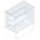 Vitrine réfrigérée carrée 2 niveaux sur cuve ventilée, á distance, fermée côté client, 4x GN 1/1