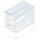 Vitrina refrigerada quadrada 2 níveis tanque ventilado, a distância, abas lado cliente,3x GN 1/1