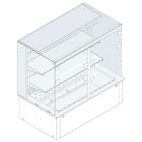 Kühlvitrine 2-etagig auf Umluft-Kühlwanne,...