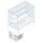Refrigerated square display 2 levels on ventilated tank, cooling unit, customer’s side closed, 4x GN 1/1