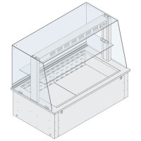 DELI Umluft-Kühltheke mit 1 Zwischenboden, für...