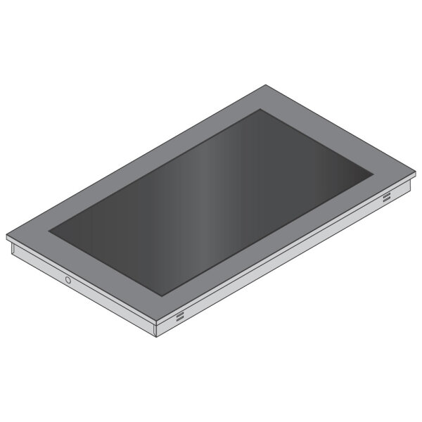 Plan chauffant en verre trempé intégré, 2x GN 1/1