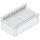 Refrigerated tank with rear diffuser, for remote cooling, 3x GN 1/1